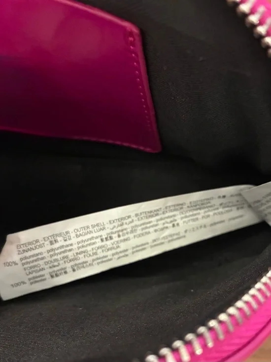 Zara NWOT Fuchsia Patent Shoulder Bag - Picture 6 of 7